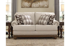 Signature Design by Ashley Harleson Sofa, Loveseat, and Ottoman-Wheat