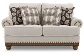 Signature Design by Ashley Harleson Sofa, Loveseat, and Ottoman-Wheat