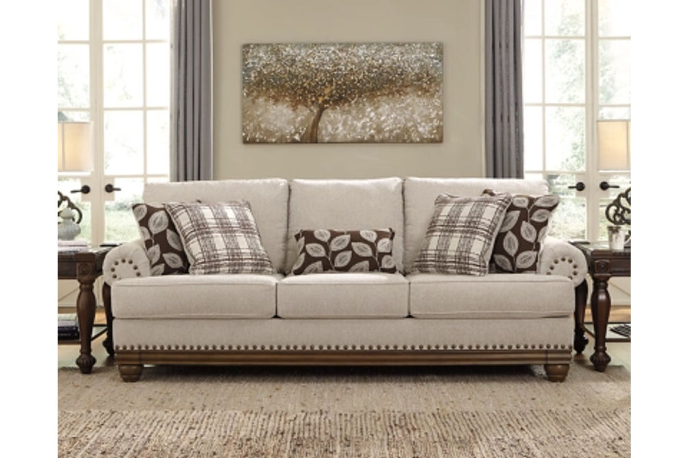 Signature Design by Ashley Harleson Sofa, Loveseat, and Ottoman-Wheat