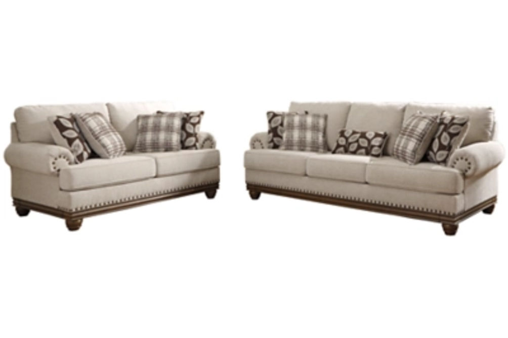 Signature Design by Ashley Harleson Sofa and Loveseat-Wheat