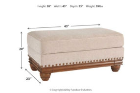 Signature Design by Ashley Harleson Sofa, Loveseat, and Ottoman-Wheat