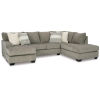 Signature Design by Ashley Creswell 2-Piece Sectional with Chaise-Stone