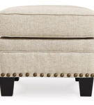 Benchcraft Claredon Chair and Ottoman-Linen