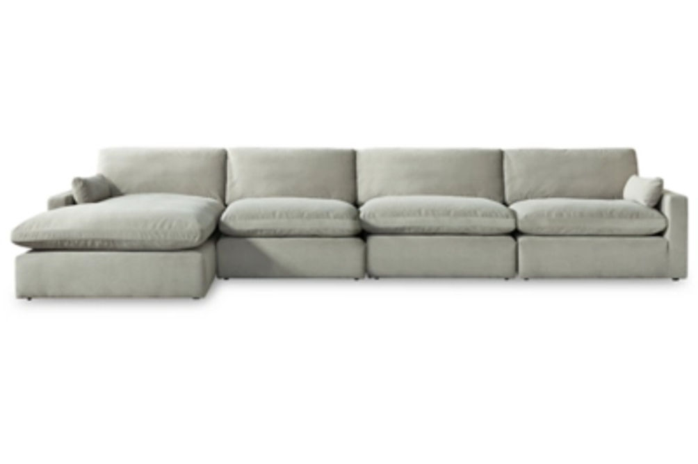 Signature Design by Ashley Sophie 4-Piece Sectional with Chaise-Gray
