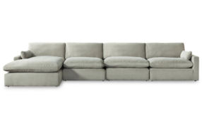 Signature Design by Ashley Sophie 4-Piece Sectional with Chaise-Gray