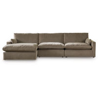 Signature Design by Ashley Sophie 3-Piece Sectional Sofa Chaise-Cocoa