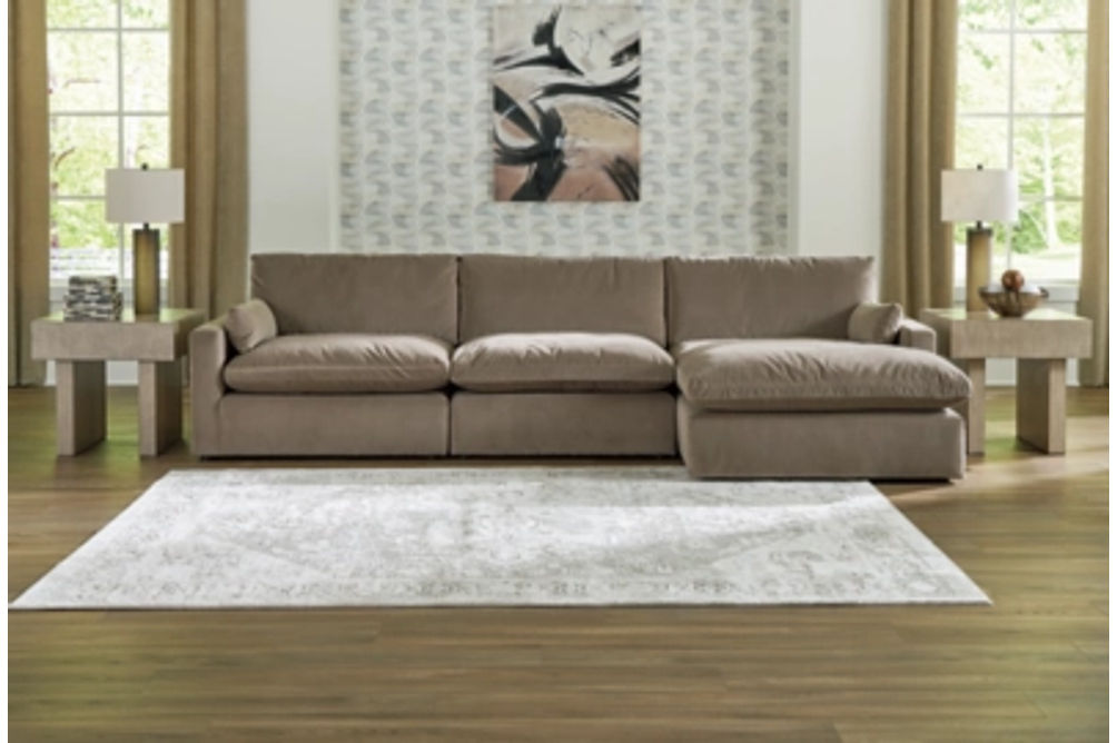 Signature Design by Ashley Sophie 3-Piece Sectional Sofa Chaise-Cocoa