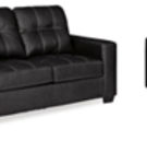 Benchcraft Barlin Mills Sofa, Loveseat and Recliner-Carbon