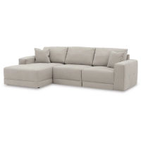 Benchcraft Next-Gen Gaucho 3-Piece Sectional Sofa with Chaise-Gray