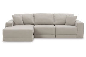 Benchcraft Next-Gen Gaucho 3-Piece Sectional Sofa with Chaise-Gray