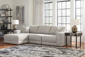 Benchcraft Next-Gen Gaucho 3-Piece Sectional Sofa with Chaise-Gray