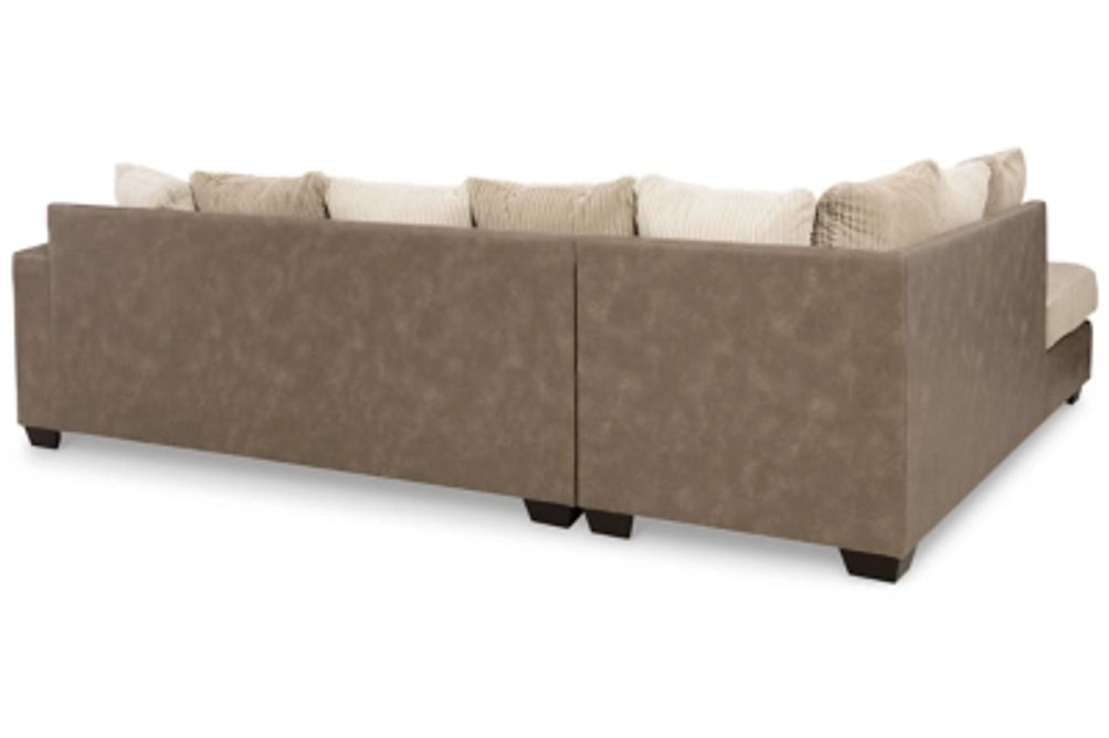 Signature Design by Ashley Keskin 2-Piece Sectional with Chaise-Sand