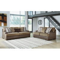 Signature Design by Ashley Alesbury Sofa and Loveseat-Chocolate