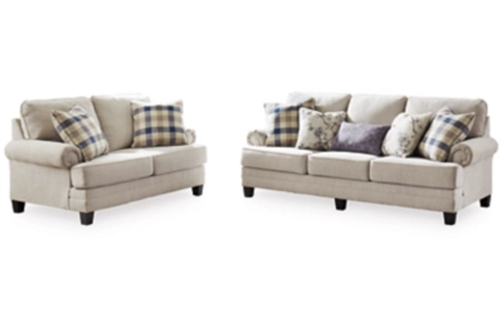 Benchcraft Meggett Sofa and Loveseat-Linen