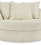 Signature Design by Ashley Lindyn Oversized Swivel Accent Chair-Ivory