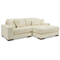 Signature Design by Ashley Lindyn 2-Piece Sectional with Chaise-Ivory