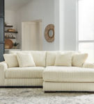 Signature Design by Ashley Lindyn 2-Piece Sectional with Chaise-Ivory