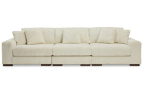 Signature Design by Ashley Lindyn 3-Piece Sectional Sofa-Ivory