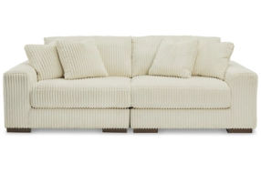 Signature Design by Ashley Lindyn 2-Piece Sectional Sofa-Ivory