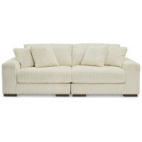 Signature Design by Ashley Lindyn 2-Piece Sectional Sofa-Ivory