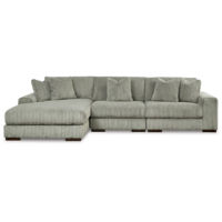 Signature Design by Ashley Lindyn 3-Piece Sectional with Chaise-Fog