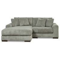 Signature Design by Ashley Lindyn 2-Piece Sectional with Chaise-Fog