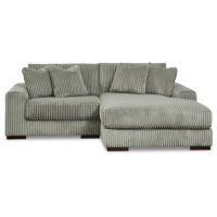 Signature Design by Ashley Lindyn 2-Piece Sectional with Chaise-Fog