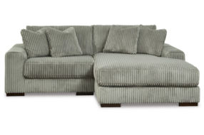 Signature Design by Ashley Lindyn 2-Piece Sectional with Chaise-Fog