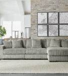 Signature Design by Ashley Lindyn 3-Piece Sectional with Chaise-Fog