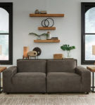 Signature Design by Ashley Allena 2-Piece Sectional Loveseat-Gunmetal