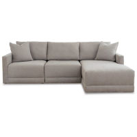 Benchcraft Katany 3-Piece Sectional with Chaise-Shadow