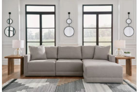 Benchcraft Katany 3-Piece Sectional with Chaise-Shadow