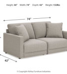 Benchcraft Katany 2-Piece Sectional Loveseat and Ottoman-Shadow