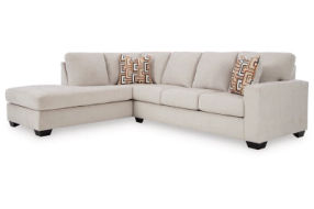 Signature Design by Ashley Aviemore 2-Piece Sectional with Chaise-Stone