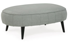 Signature Design by Ashley Hollyann Sofa with Ottoman-Gray