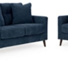 Signature Design by Ashley Bixler Sofa, Loveseat and Chair-Navy