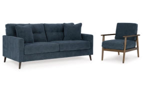 Signature Design by Ashley Bixler Sofa and Chair-Navy