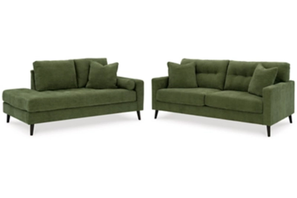 Signature Design by Ashley Bixler Sofa and Chaise-Olive