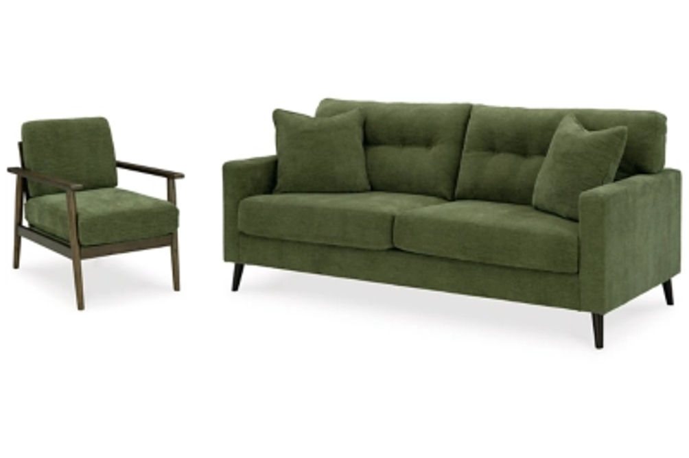 Signature Design by Ashley Bixler Sofa and Chair-Olive