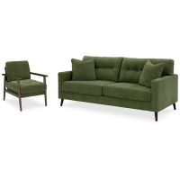 Signature Design by Ashley Bixler Sofa and Chair-Olive