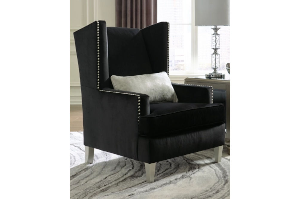 Signature Design by Ashley Harriotte Accent Chair-Black