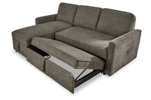 Signature Design by Ashley Kerle 2-Piece Sectional with Pop Up Bed-Charcoal