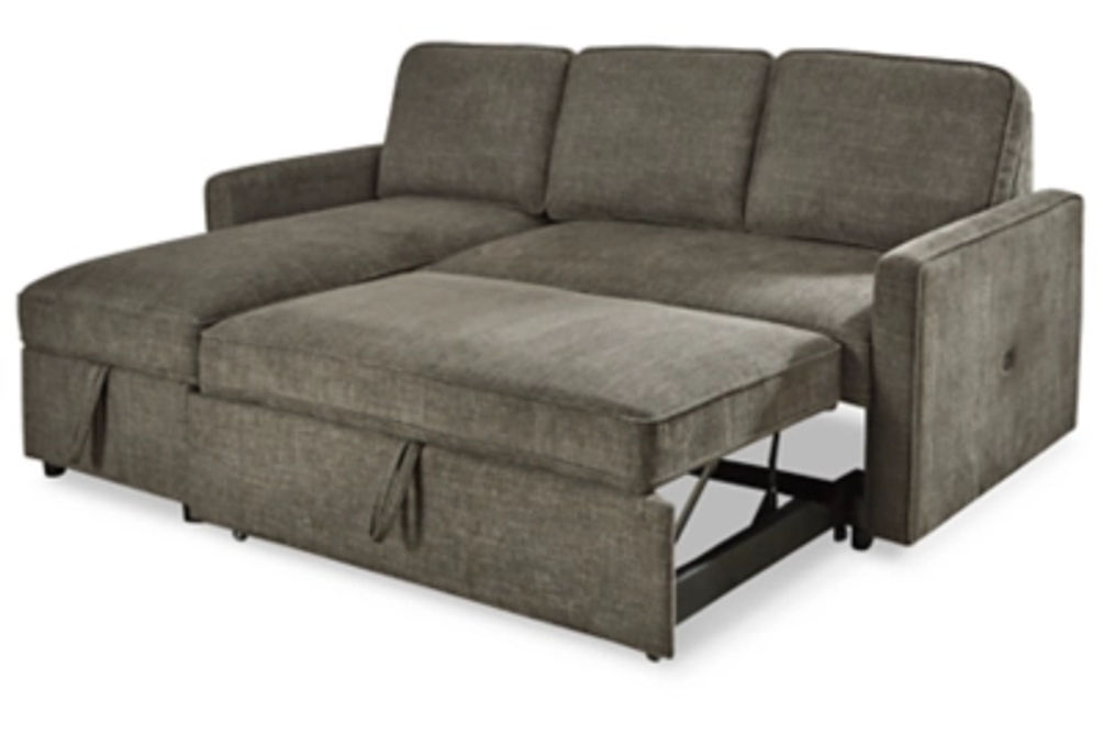 Signature Design by Ashley Kerle 2-Piece Sectional with Pop Up Bed-Charcoal