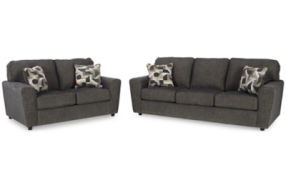 Signature Design by Ashley Cascilla Sofa and Loveseat-Slate