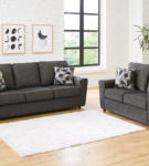 Signature Design by Ashley Cascilla Sofa and Loveseat-Slate