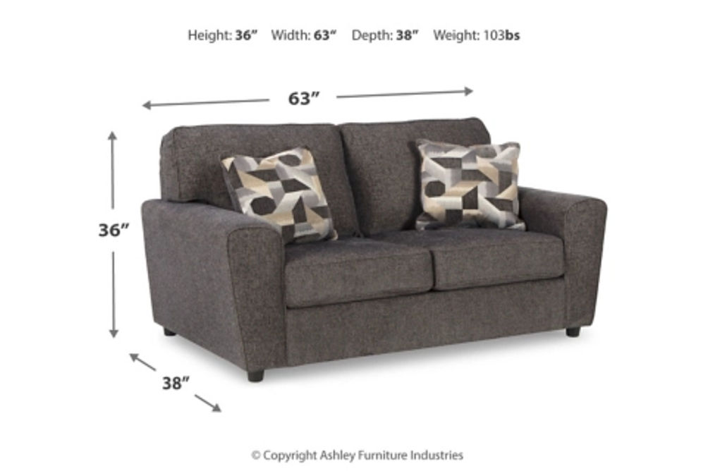 Signature Design by Ashley Cascilla Sofa Chaise and Loveseat-Slate