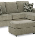 Signature Design by Ashley Cascilla Sofa Chaise and Ottoman-Pewter