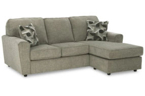 Signature Design by Ashley Cascilla Sofa Chaise and Ottoman-Pewter