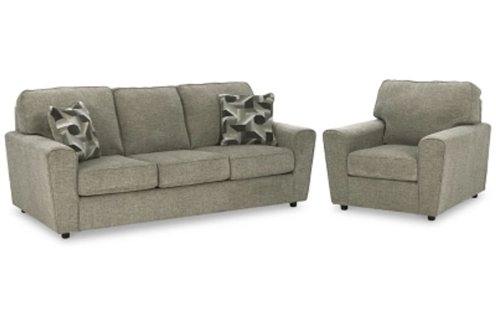 Signature Design by Ashley Cascilla Sofa and Chair-Pewter