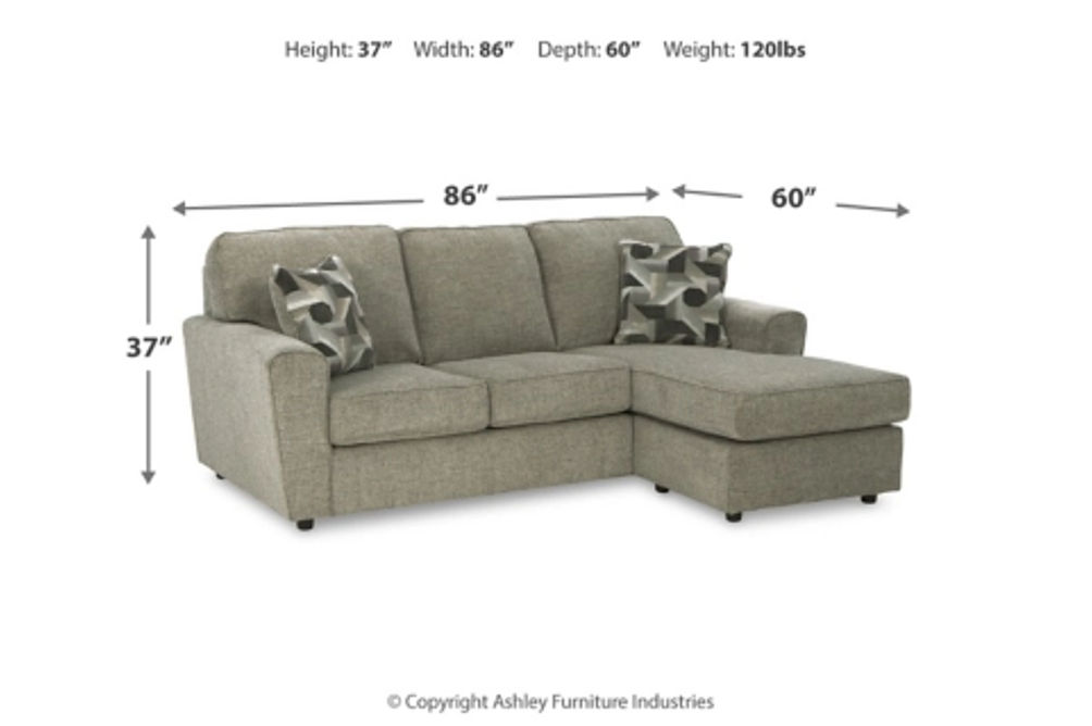 Signature Design by Ashley Cascilla Sofa Chaise and Loveseat-Pewter